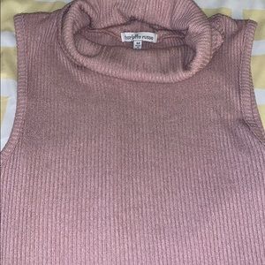 Sleeveless turtleneck dress